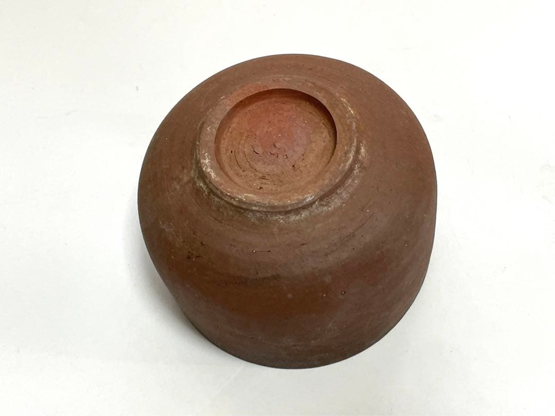 作家物　陶芸家　作者不明　焼締　茶碗　ボウル　抹茶碗　箱無し