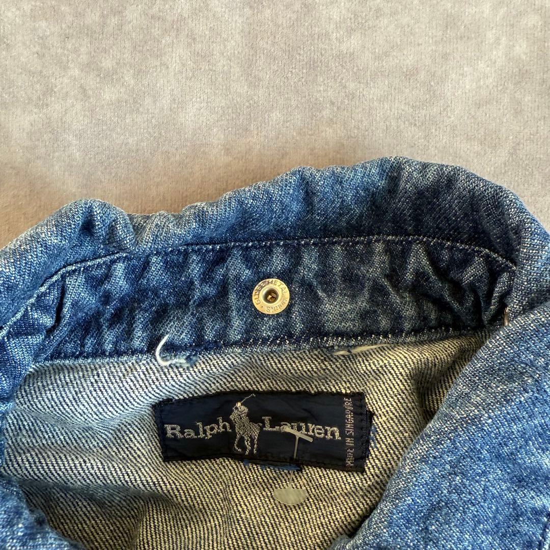 ポロラルフローレン デニムスイングトップ 胸刺繍ロゴ L