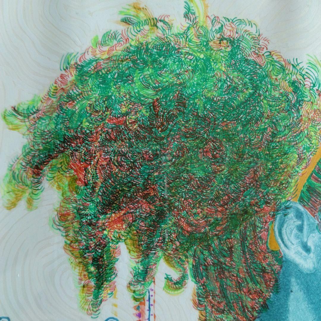 ♪絵画　カラフル　アート　ハンドメイド　オリジナル　ペン画　抽象画