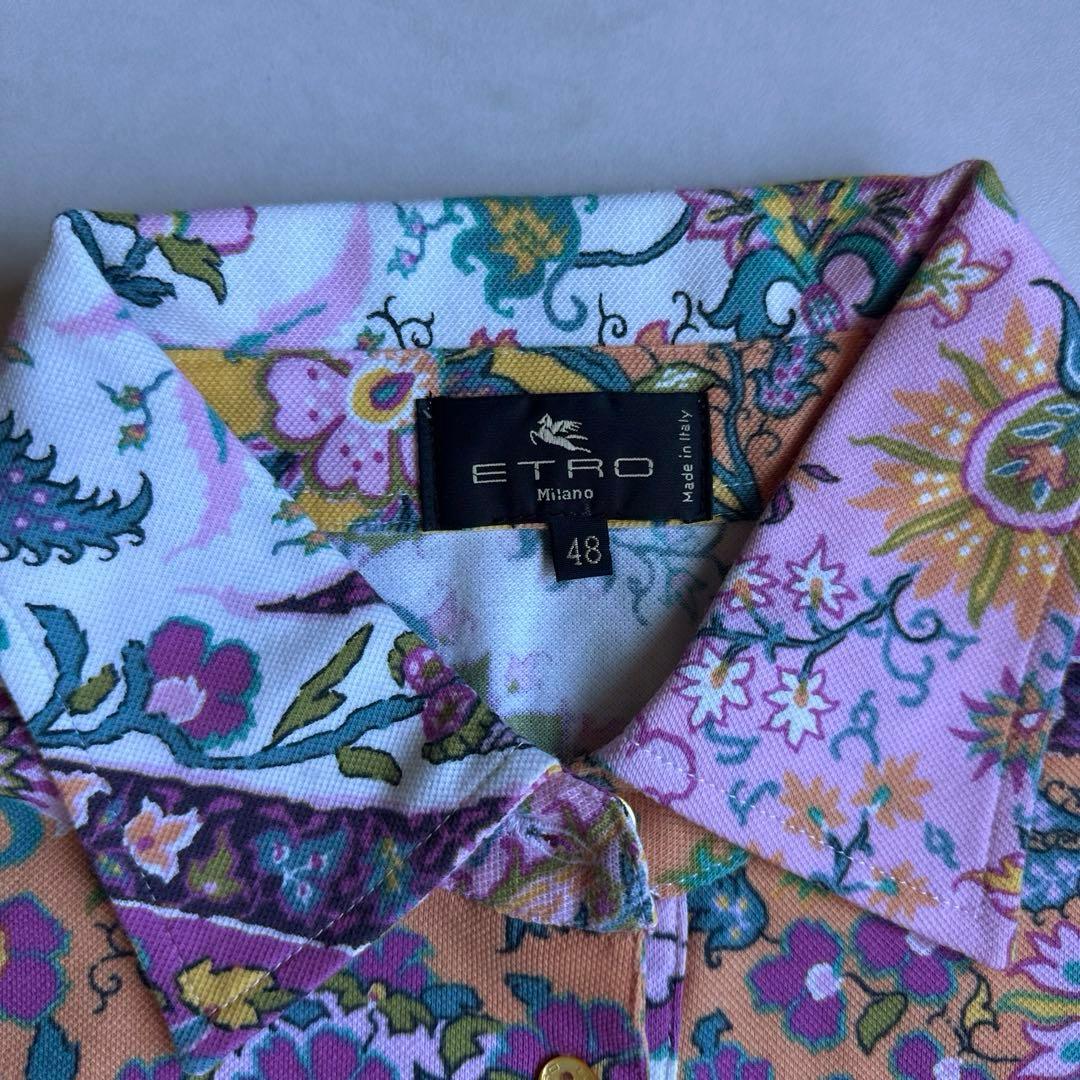 【新品未着用タグ付き】ETRO エトロ ペイズリー柄 ポロシャツ 半袖
