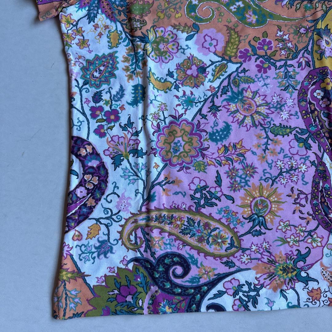 【新品未着用タグ付き】ETRO エトロ ペイズリー柄 ポロシャツ 半袖