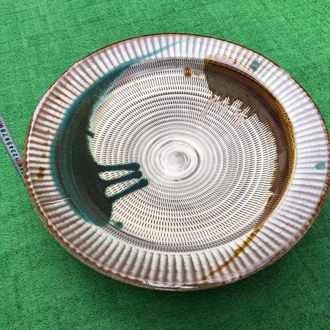 小石原焼　特大皿　陶芸　骨董品