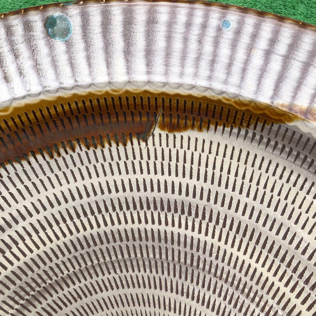 小石原焼　特大皿　陶芸　骨董品