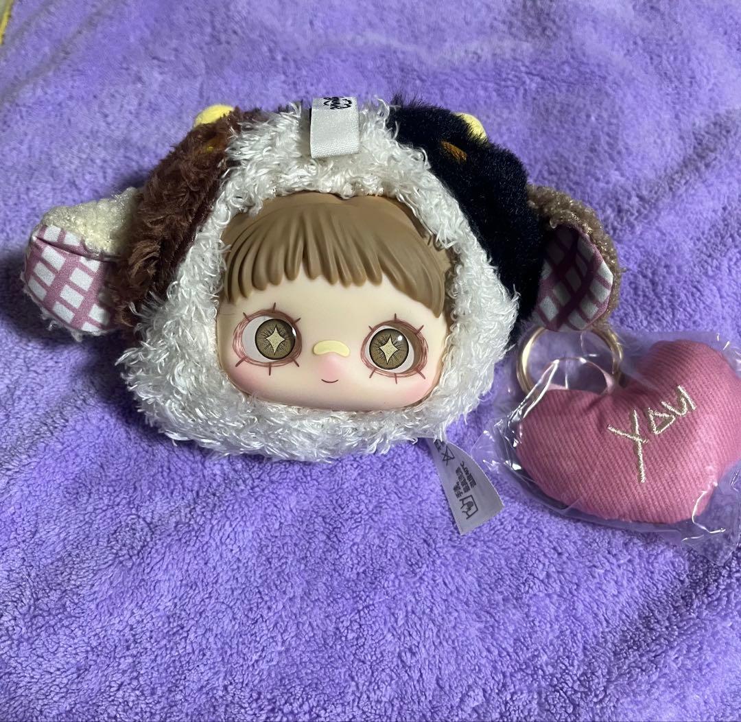 May Mei 忘れられた角シリーズ 牛さん頭キーホルダーとモスセット