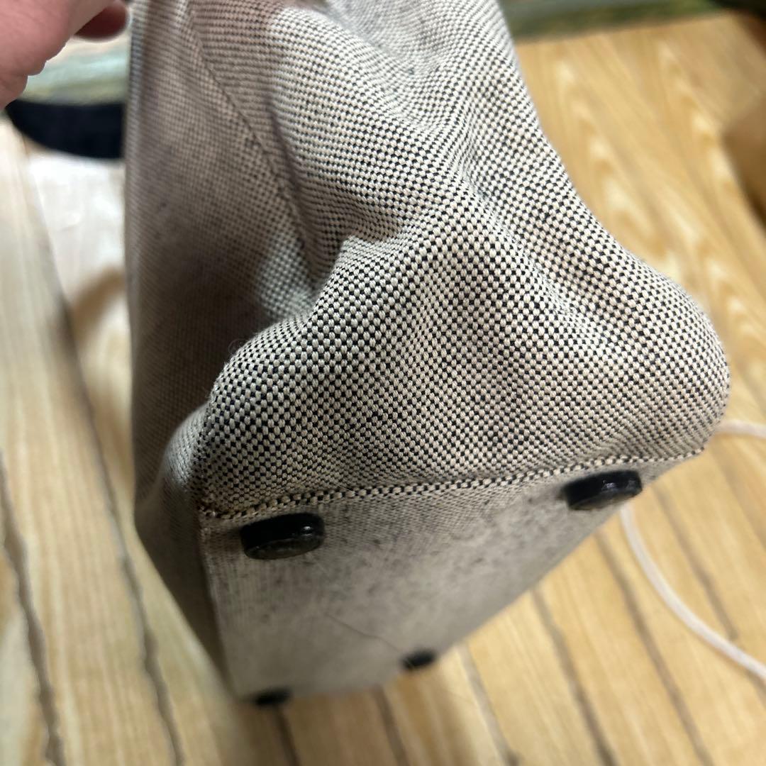 monchi  PRADA キャンバストートバッグ ベージュ/ブラック