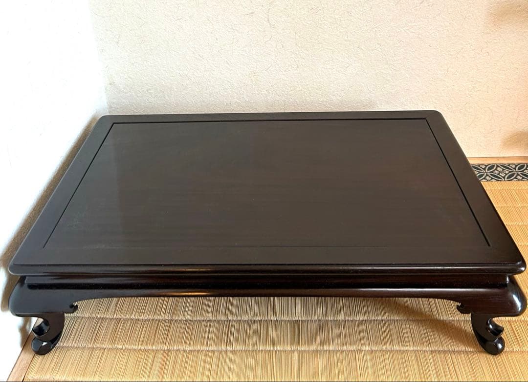 紫檀 花台　史郎作 大阪唐木指物 美品