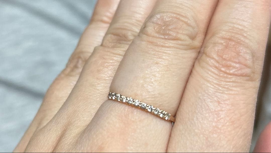 ダイヤモンド　0.2ct k18PG リング