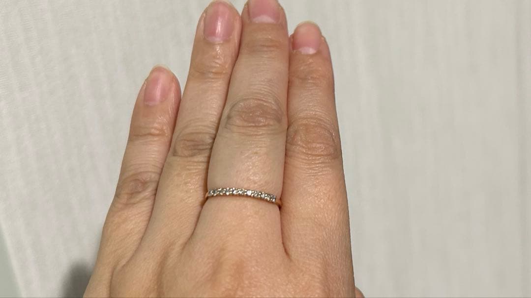 ダイヤモンド　0.2ct k18PG リング