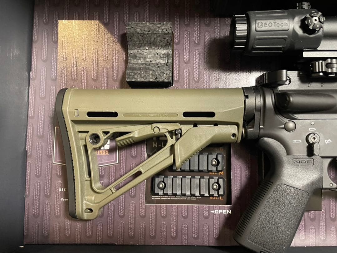 美品　東京マルイ　MTR16 GBB 外装、内装カスタム品　(MWS MK18