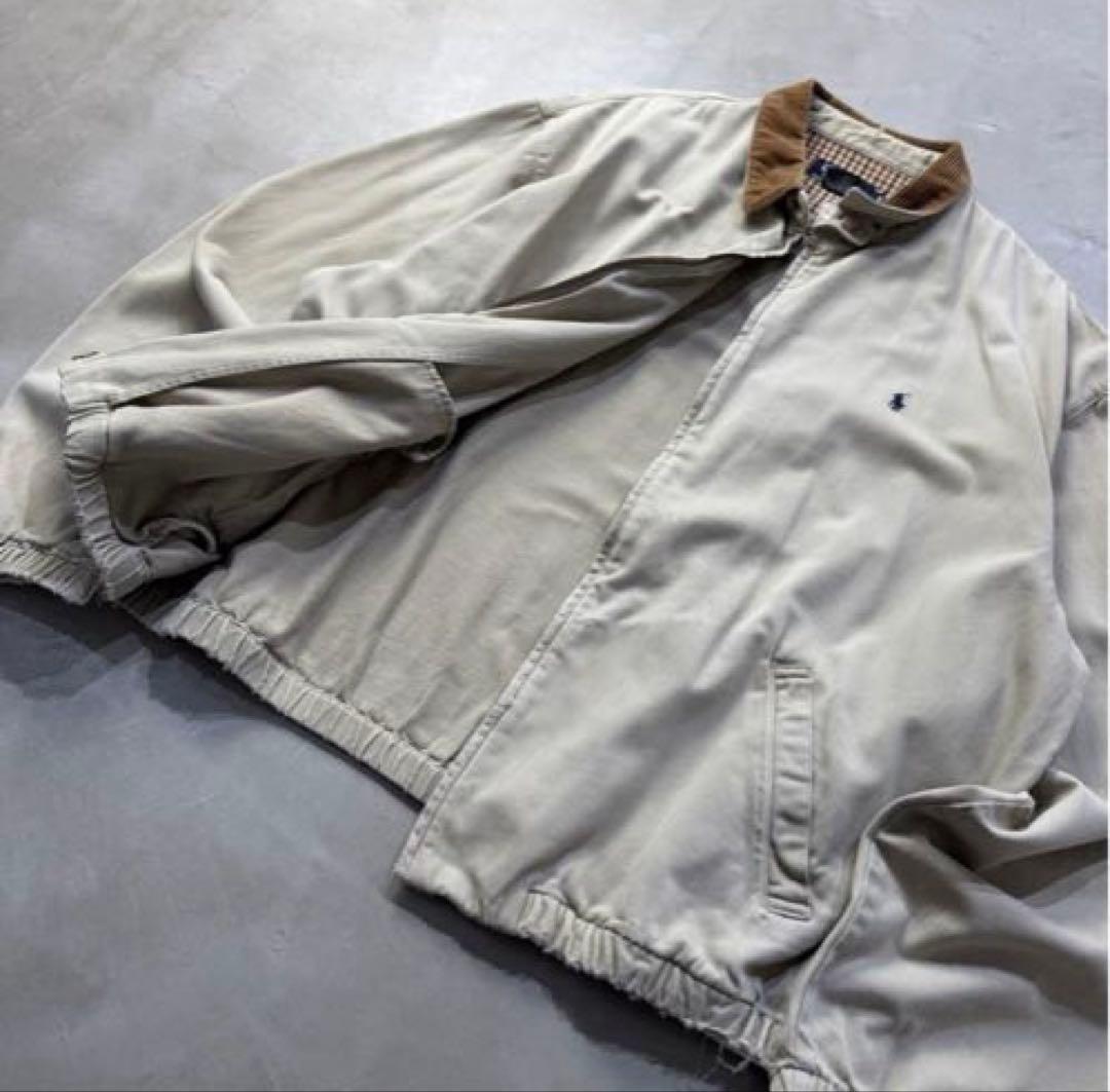 90s’ ラルフローレン　スイングトップ　襟コーデュロイ　USA製