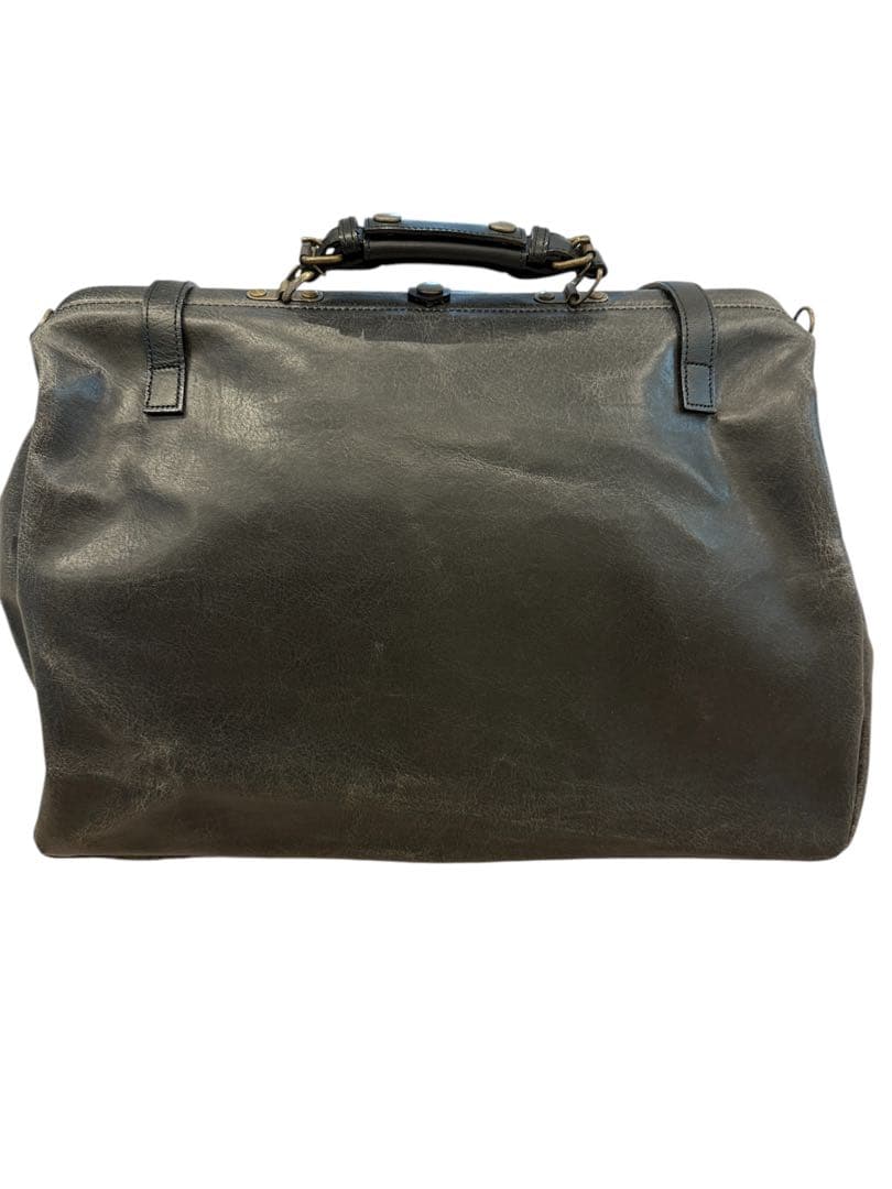 レトロアウトポケットダレスボストン本革付属　鞄の聖地兵庫県豊岡市製トラベルバッグ