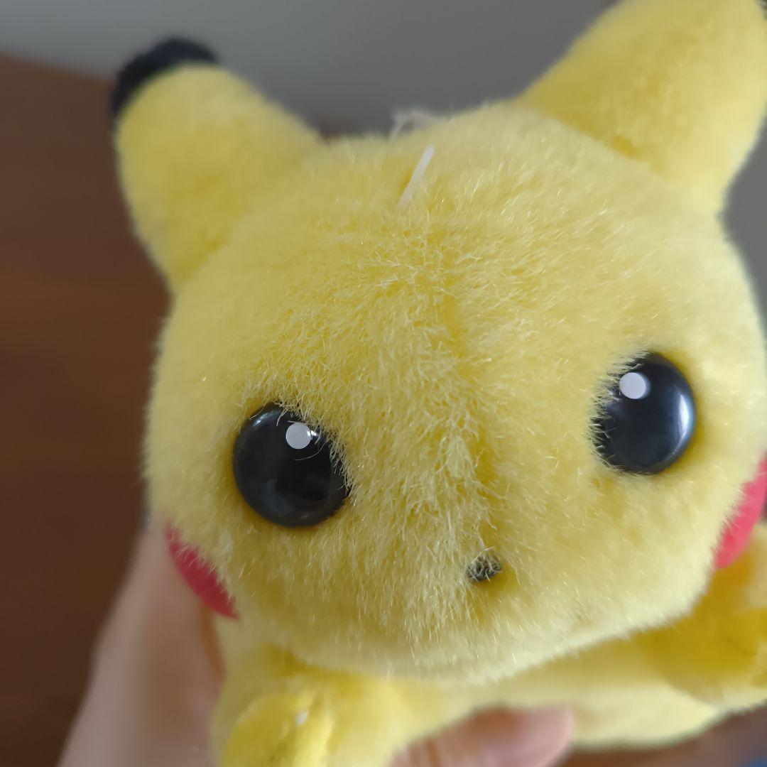 ま*ろ様 赤タグ TOMY ピカチュウ 初期 ポケモン　赤文字トミー　お腹を押す