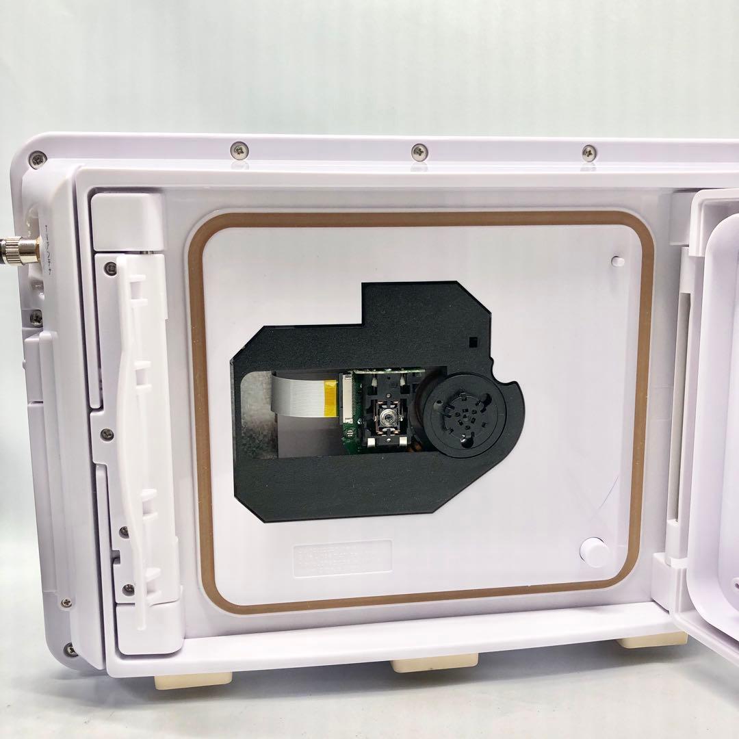 GH-PDV9HWT-WH 9型フルセグTV内蔵 防水ポータブルDVDプレーヤー