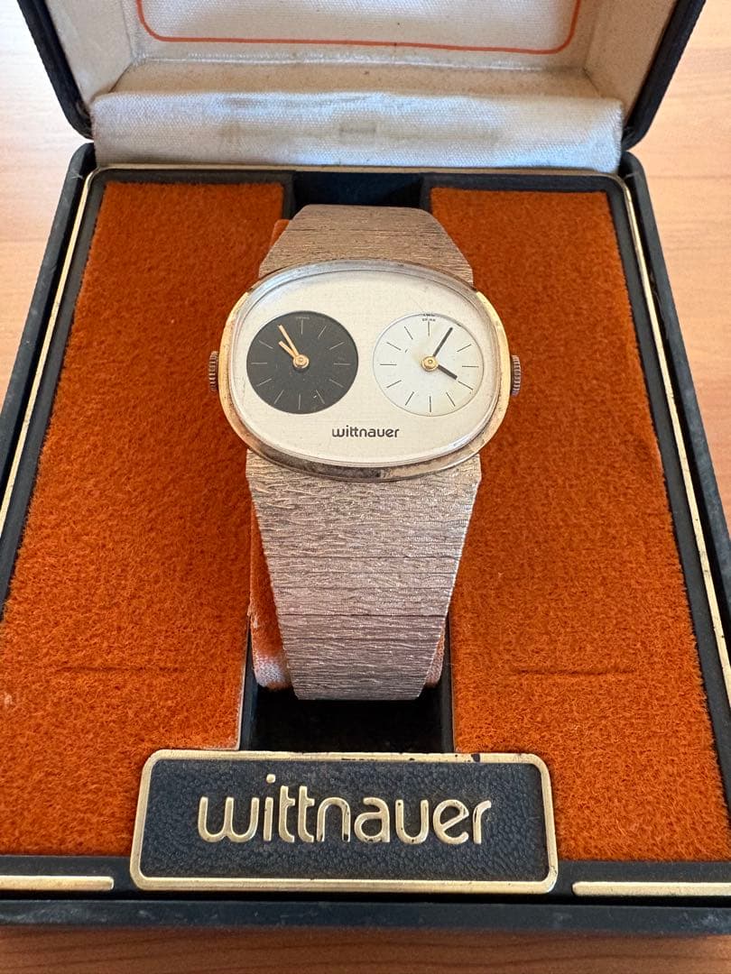 wittnauer 手巻き時計 デュアルタイム　アンティークウォッチ