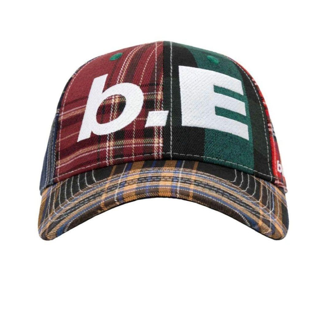 b.Eautifulキャップ b.E Hat Blue Plaid Cap