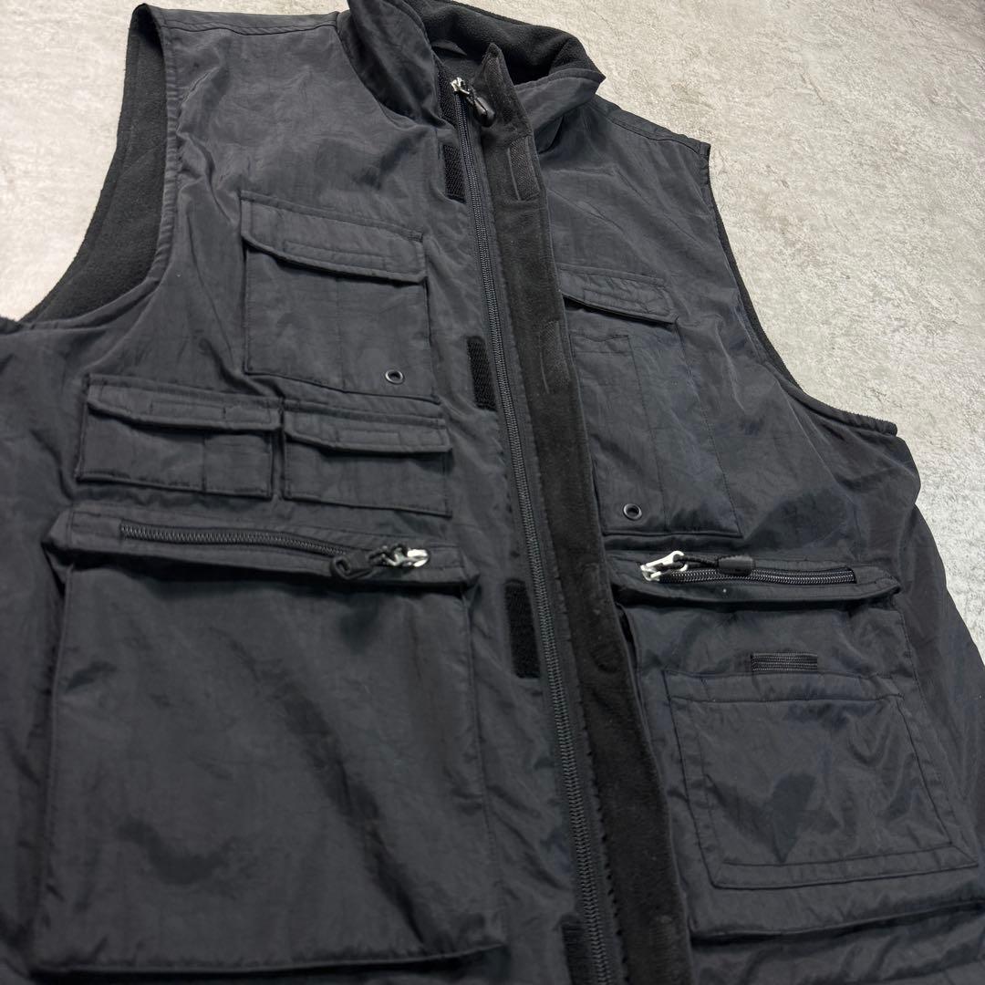タカ様OLD GAP ギャップ【M】ナイロンベスト フィシング ブラック
