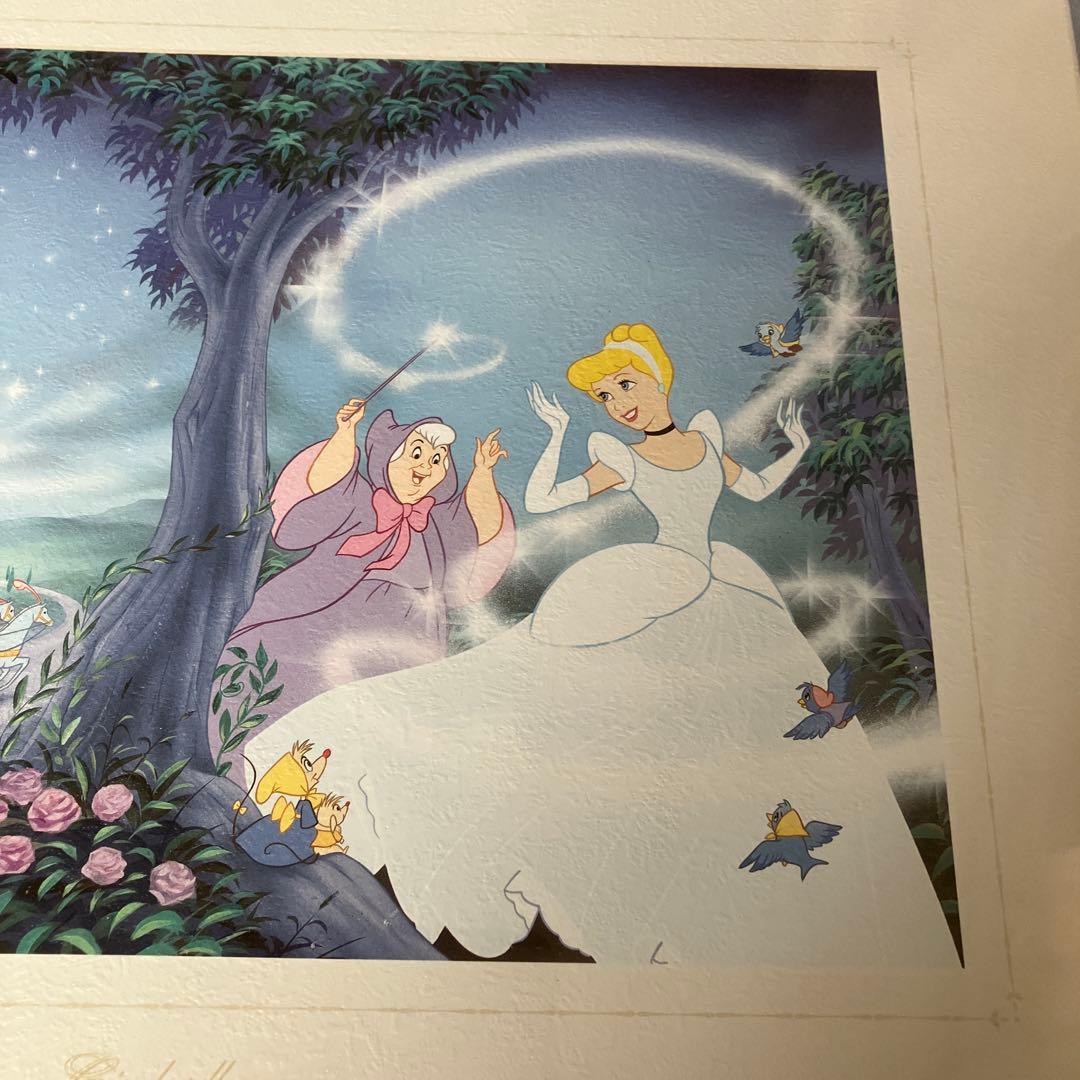 シンデレラ アート 水色額縁