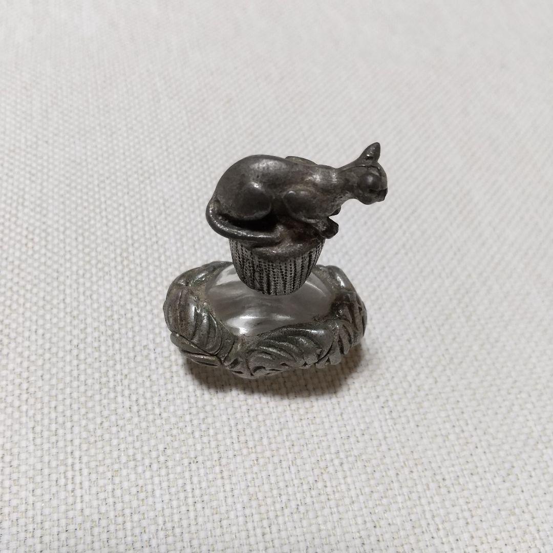 猫の小瓶 香水瓶 フランス 20世紀