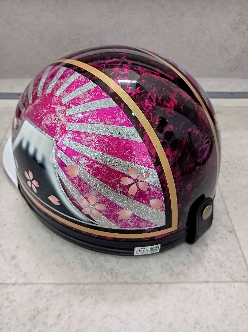 カスタムコルク半　Candyピンクラップ✘蝶塗装　シルバーラメ