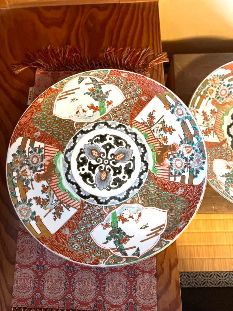 蔵出し　大皿　アンティーク　古伊万里