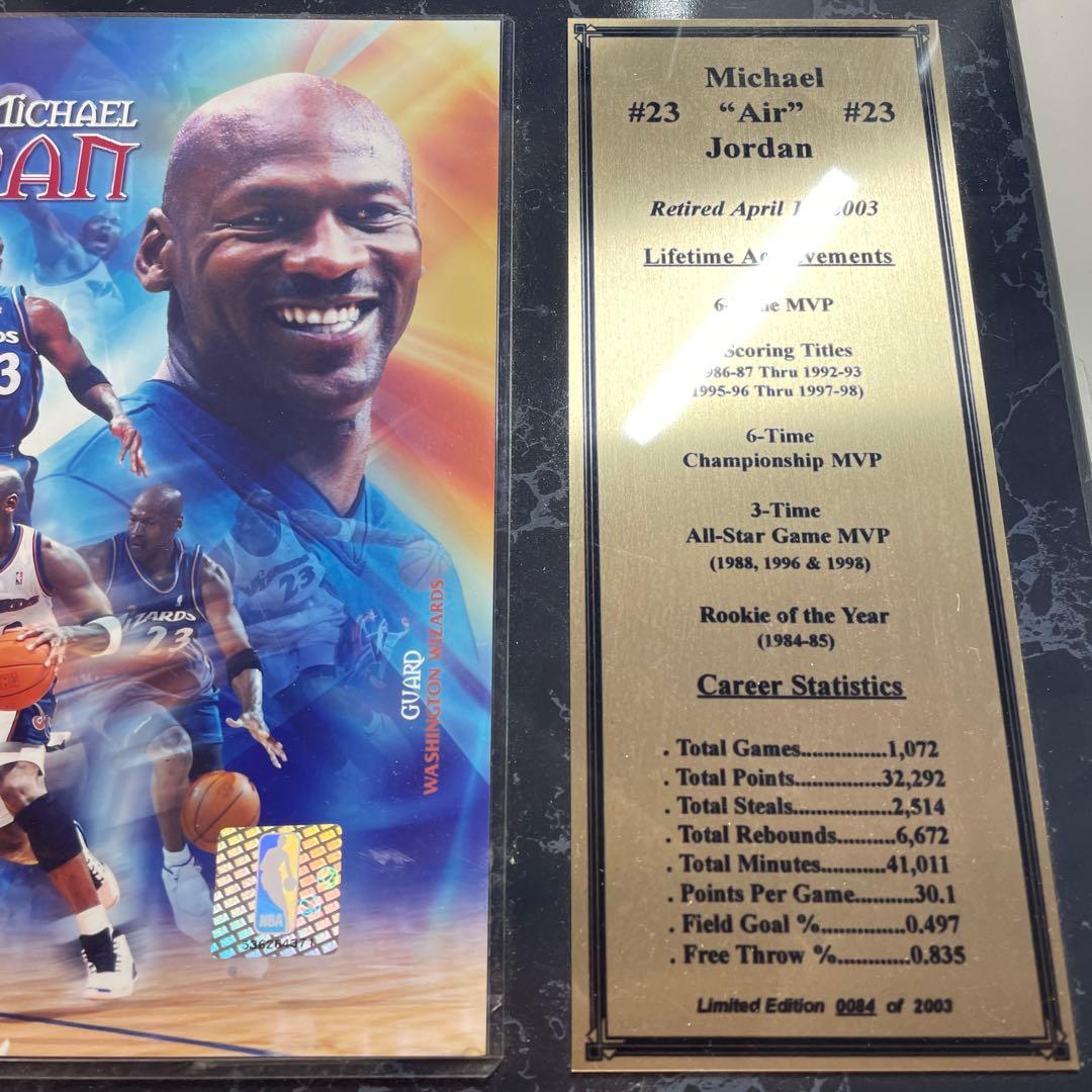2003個限定発売　MICHAEL JORDAN 引退記念パネル　激レア箱付き