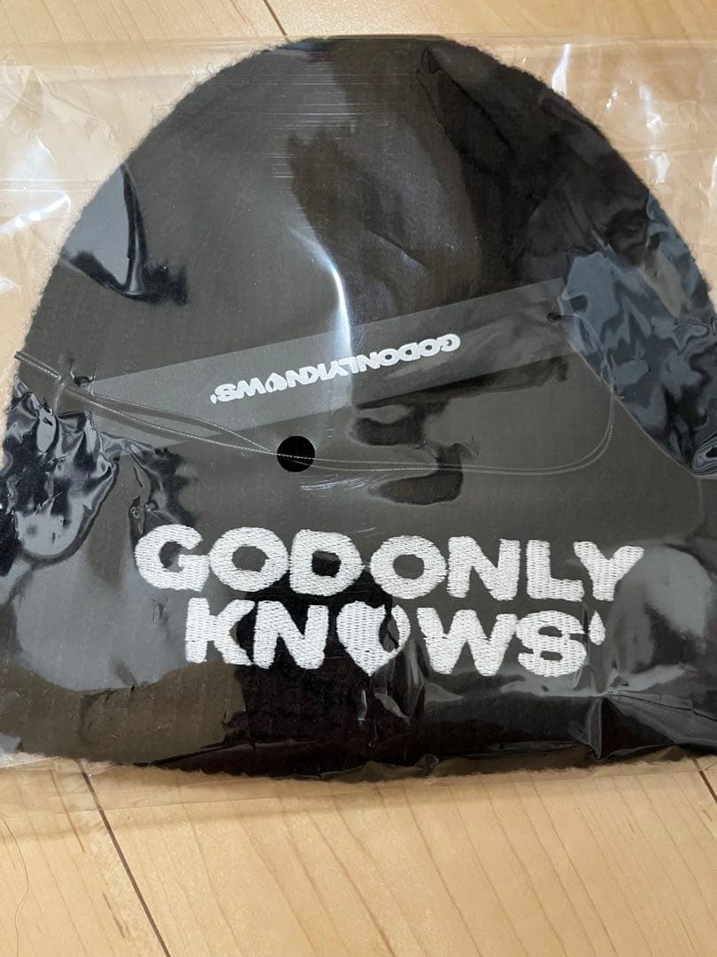 GOD ONLY KNOWS 岩田剛典　ニット帽　黒　ビーニー　ブラック