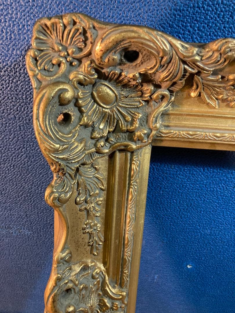 H 額縁　アンティーク調　ヴィンテージ　ゴールド　金色　アート　油絵