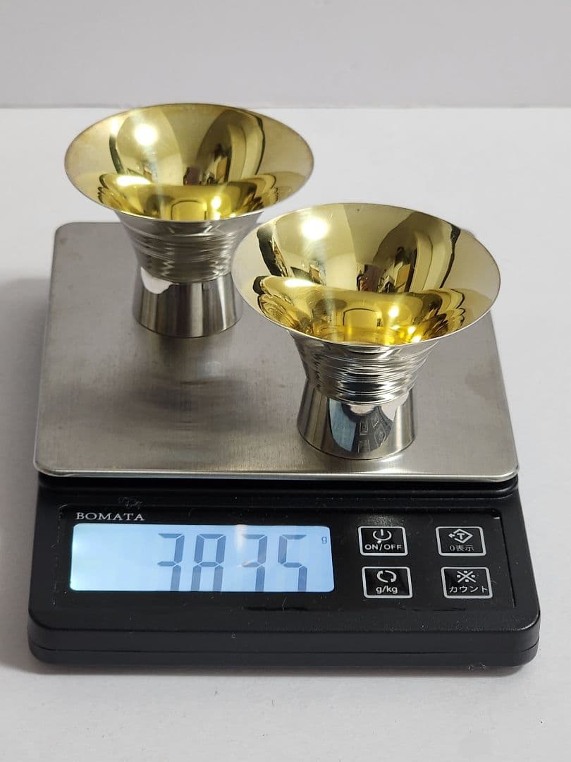 宮本製 　杯/純銀 　徳利/sterling silver 酒器揃 約258g