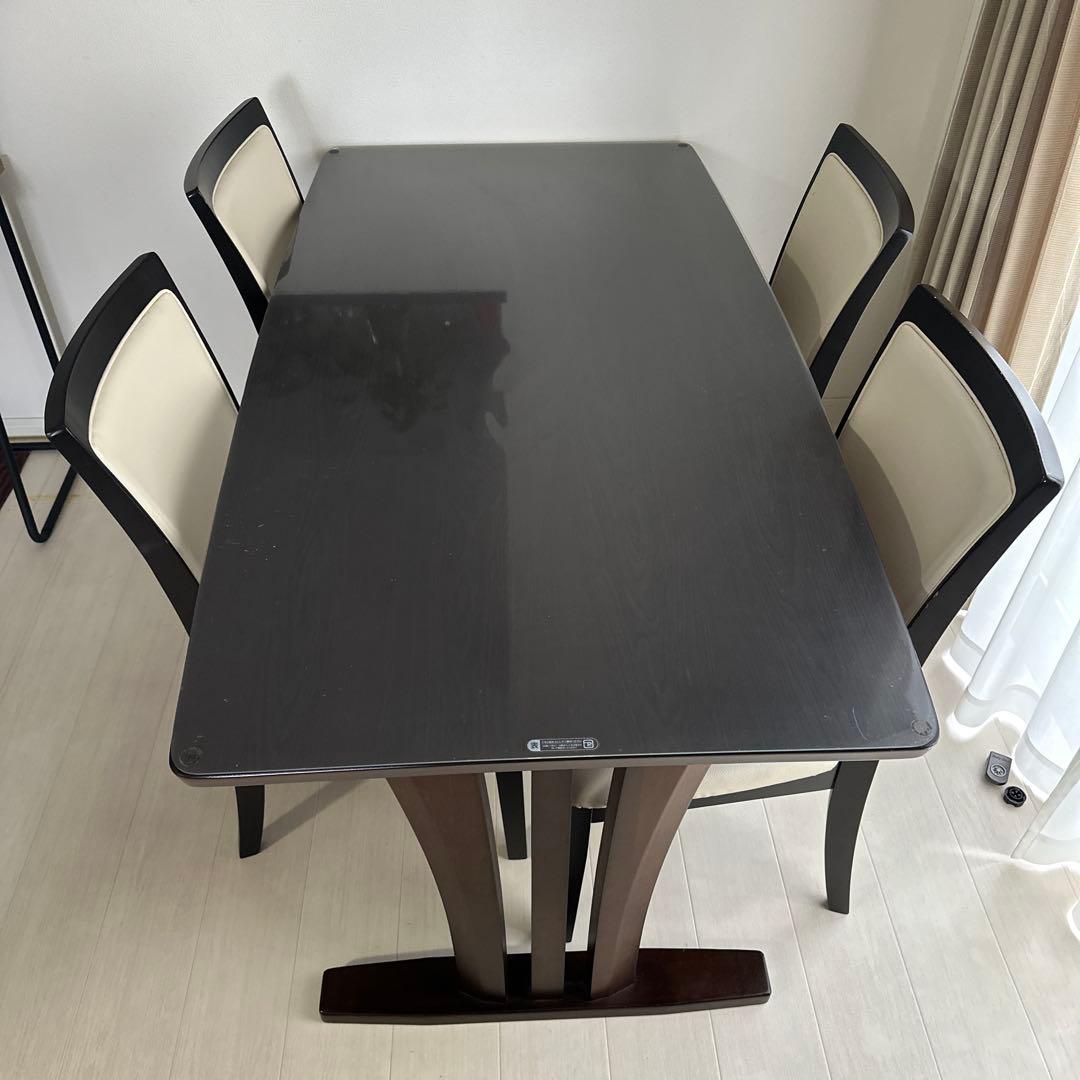 ダイニングテーブル　 5点セット【4人掛け】引き取り希望　配送相談