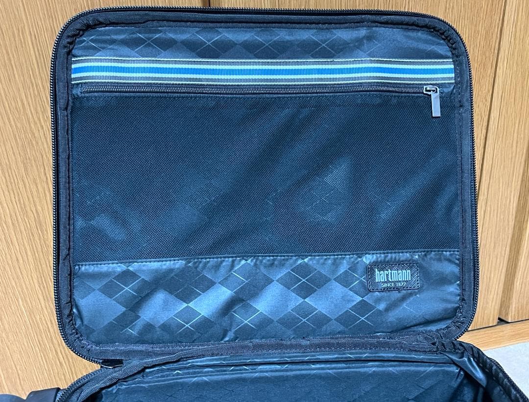 美品　ハートマン メンズ スーツケース バッグ　ツイード　ヘリンボーン