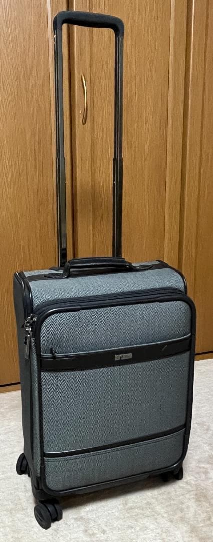 美品　ハートマン メンズ スーツケース バッグ　ツイード　ヘリンボーン