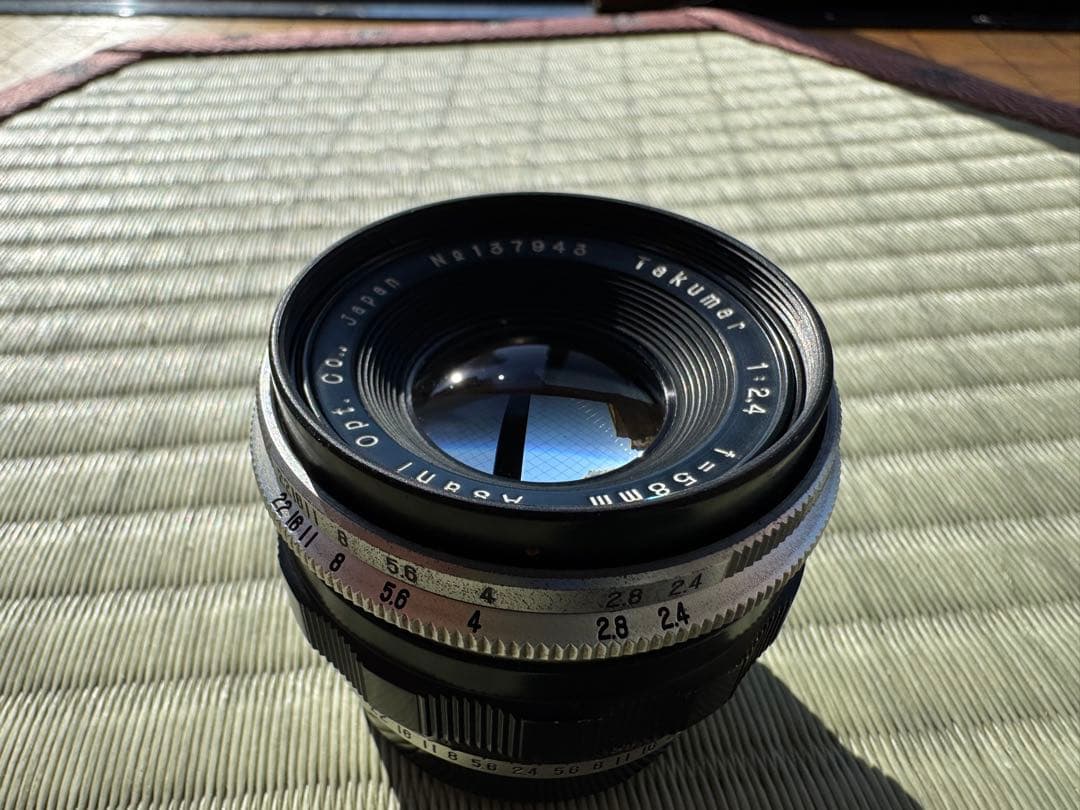 【希少】Takumar 58mm f/2.4 M42レンズ pentax