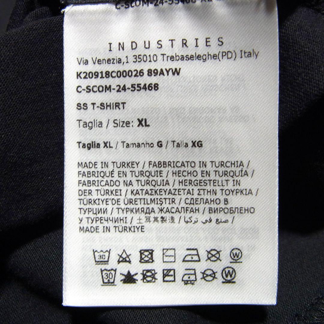 25AW MONCLER モンクレール 立体ロゴ Tシャツ XL 黒 ブラック