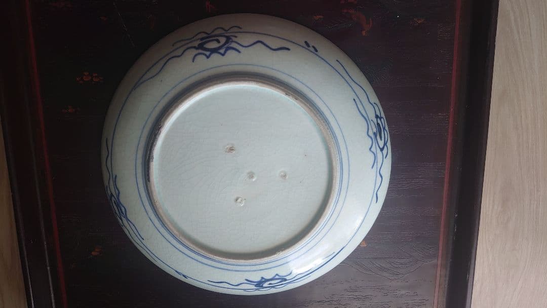 江戸 幕末 古伊万里 鷺 大皿