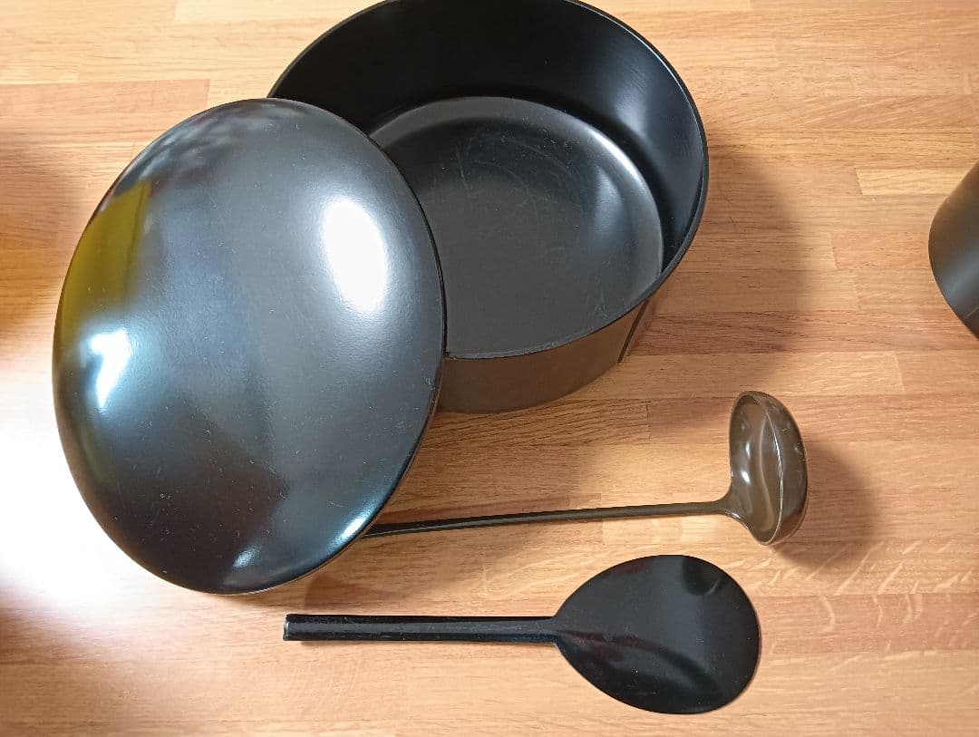 【茶道具整理中】懐石道具　湯桶　飯器セット　丸盆　 長盆　の４箱