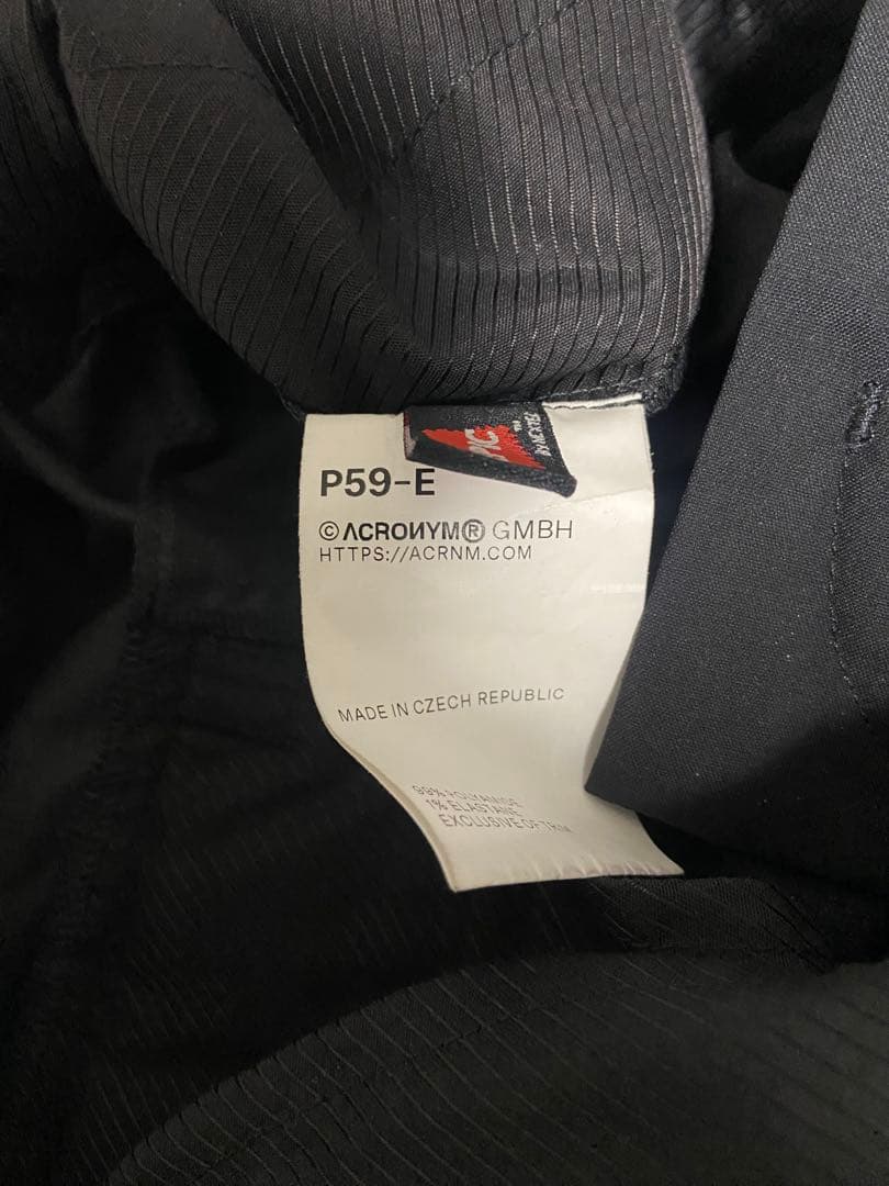 ACRONYM P59-E XSサイズ ブラック