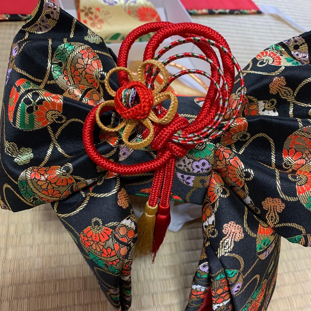 作り帯　７歳 ハコセコセット　草履　バック　七五三 髪飾り