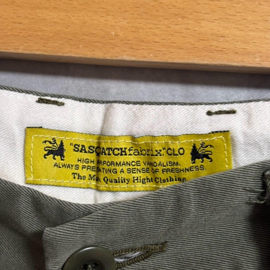 SASQUATCH fabrix メキシカンスカル　刺繍　チノパンツ M251