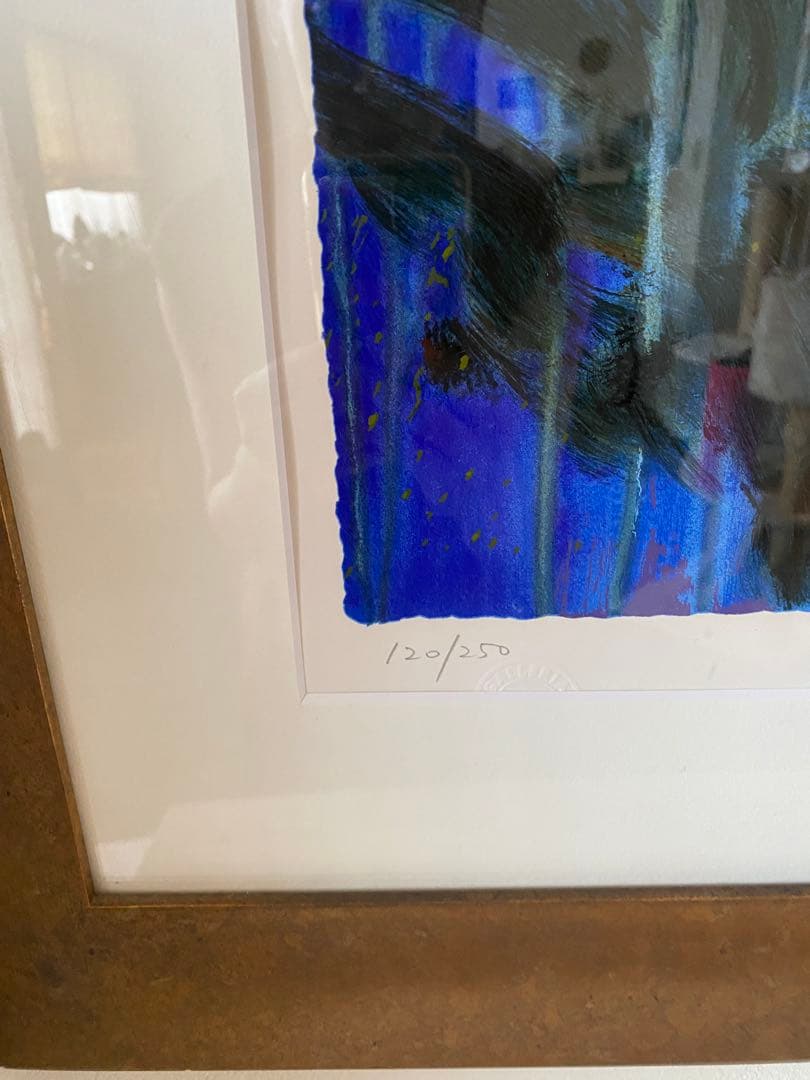 J.トレンツ.リャド作　 ヴィラヴェルディ(彫刻のある庭) シルクスクリーン