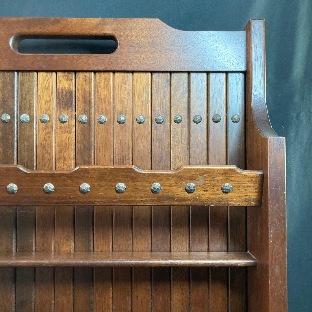 《カリモク》マガジンラック 幅約52.5cm 高さ約77cm 奥行約15cm