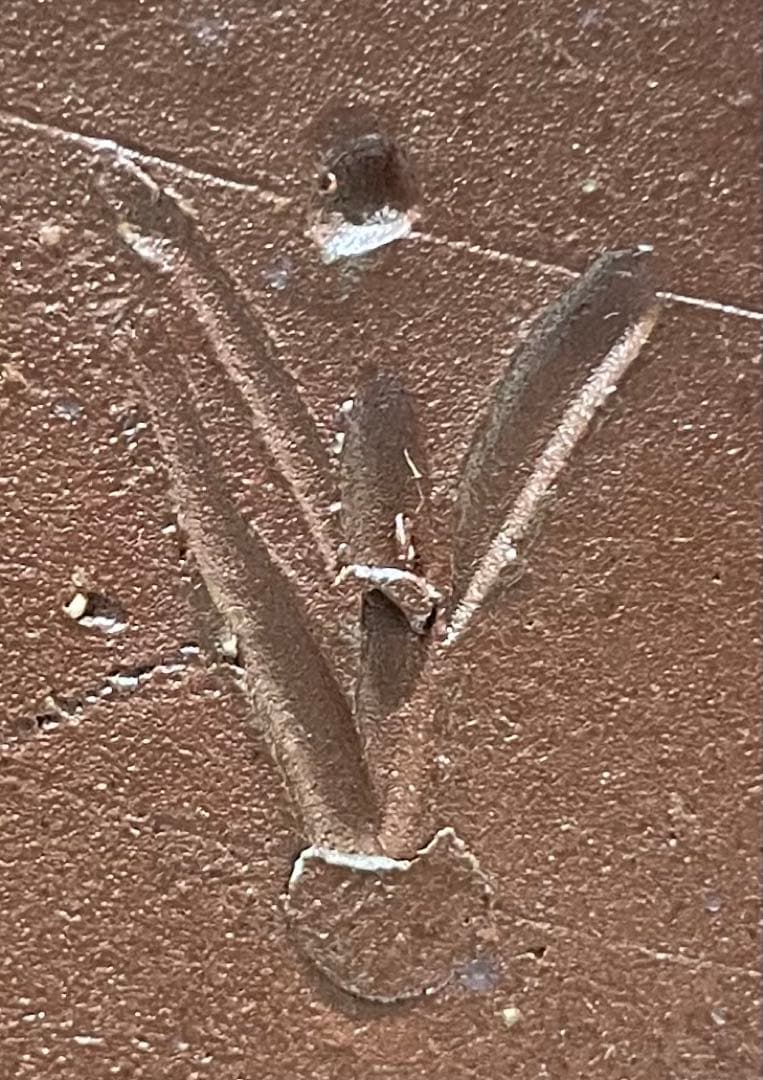 人間国宝　藤原雄　鵬雲斎書付　備前手付花器　大作30cm 　chi399