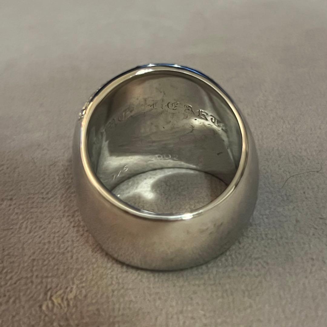 クロムハーツ　クラシックオーバルスター　20号　プラチナ加工　インボイスコピー