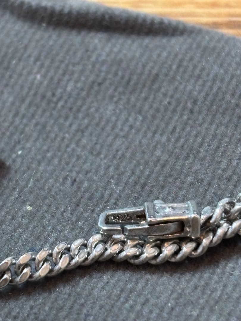 アクセサリー TOM WOOD Curb Bracelet M 7.7inch