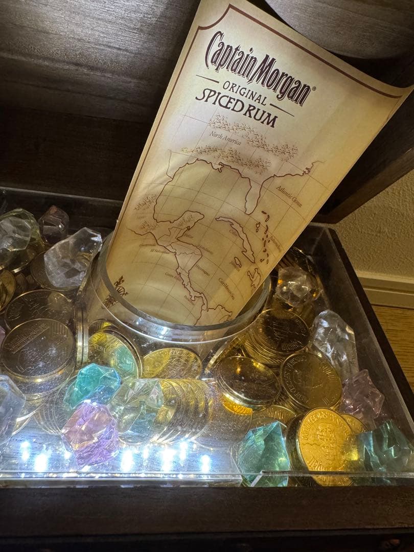 Captain Morgan スパイスラム 宝箱ボトルライト　照明