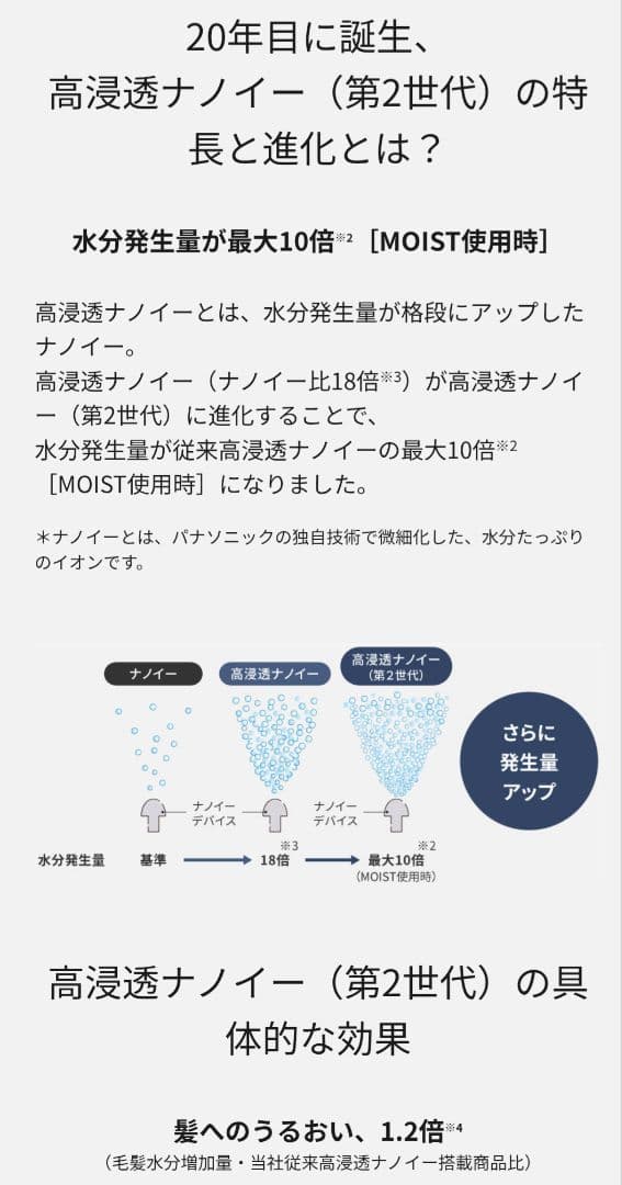 パナソニックナノケア Ultimate ドライヤー EH-NC50-K