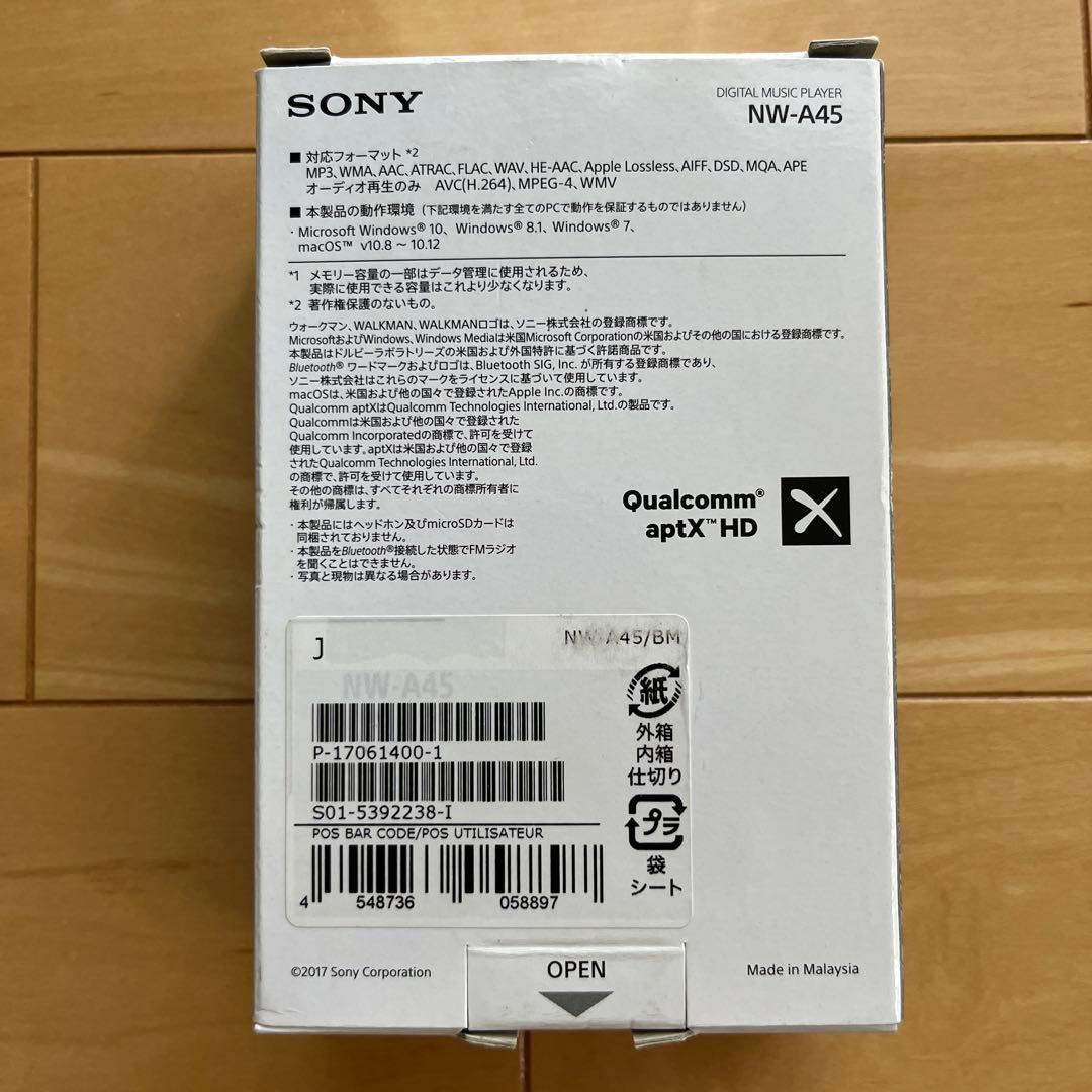 SONY NW-A45 デジタルオーディオプレーヤー 16GB
