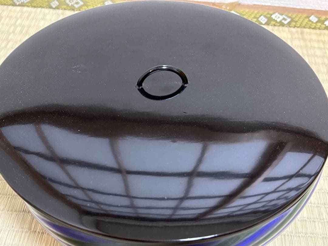 茶道具 ガラス水指 平水指 ベネチアグラス