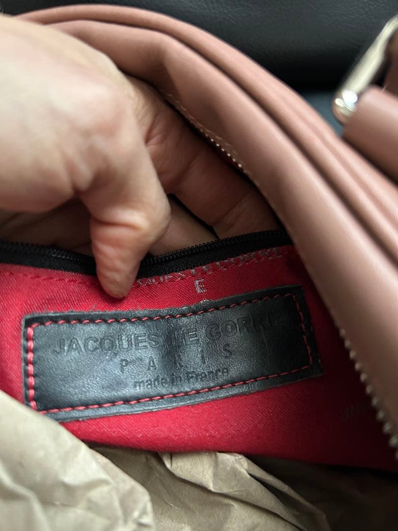 ジャックルコー　リスボンミニ　2way ピンクベージュ　本革