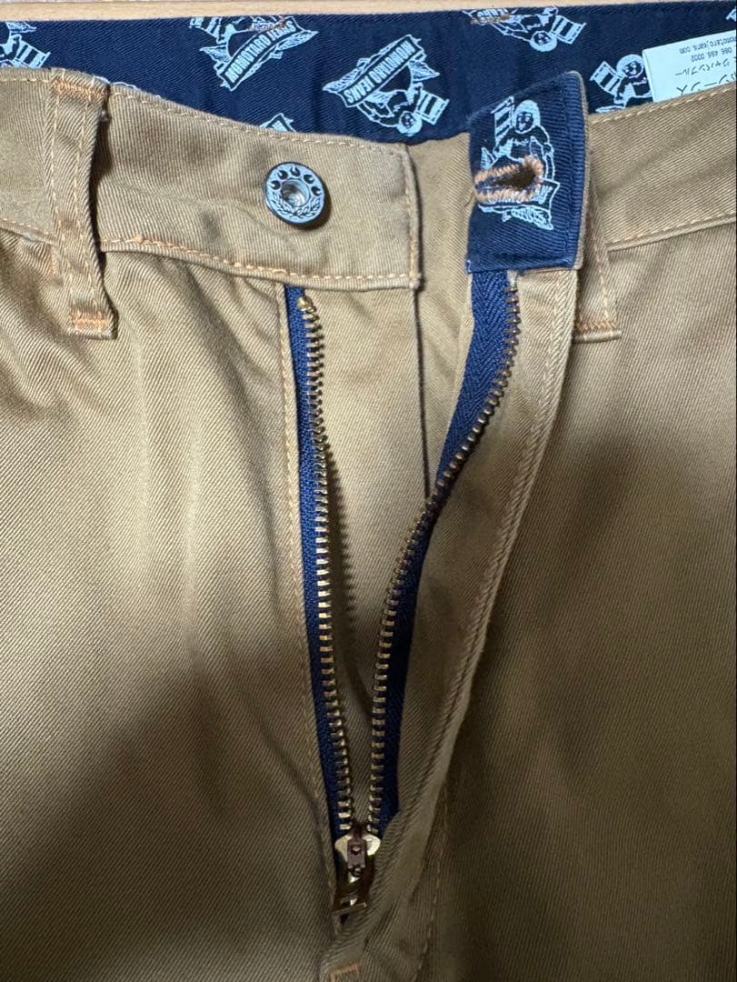 桃太郎ジーンズ 34インチ ハイカウントウエポン チノトラウザーズ