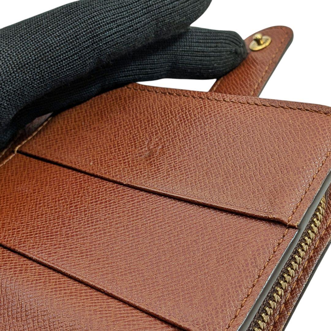 美品 ルイヴィトン モノグラム コンパクトジップ 折り財布 935